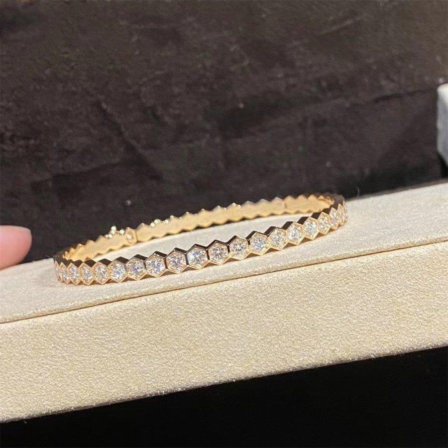 [Rose Tomorrow]BEE LOVE GOLD BRACELET FULL DIAMOND