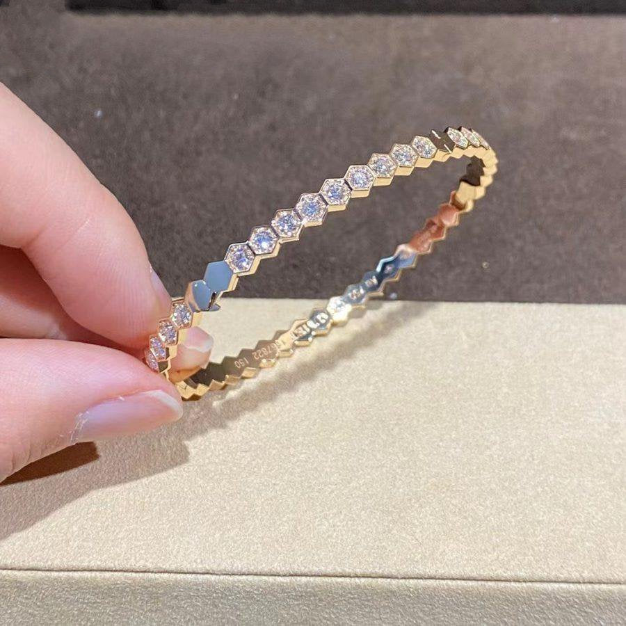 [Rose Tomorrow]BEE LOVE GOLD BRACELET FULL DIAMOND