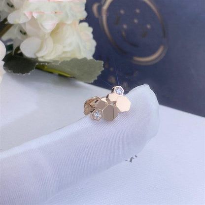 [Rose Tomorrow]BEE LOVE PINK GOLD DIAMOND EARRINGS