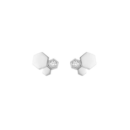 [Rose Tomorrow]BEE LOVE SILVER DIAMOND EARRINGS