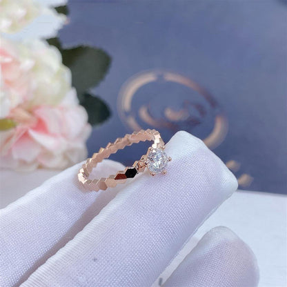 [Rose Tomorrow]BEE LOVE RING PINK GOLD 1 DIAMOND