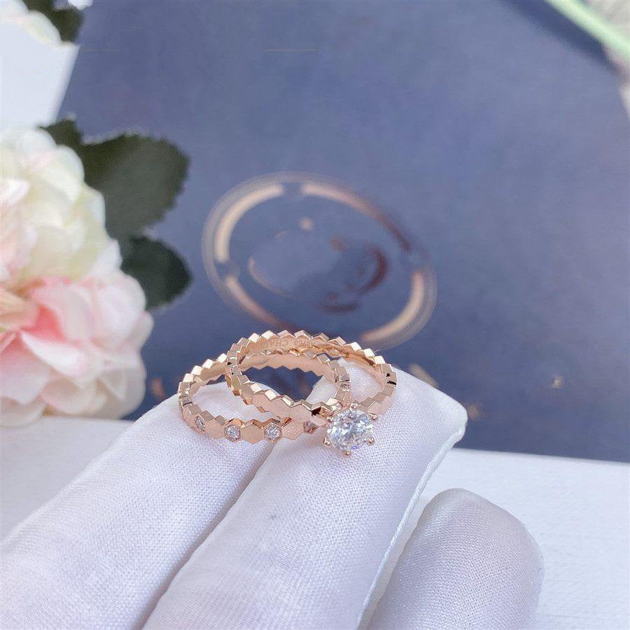 [Rose Tomorrow]BEE LOVE RING PINK GOLD 1 DIAMOND