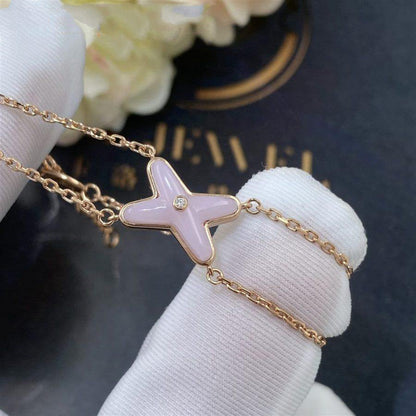 [Rose Tomorrow]JEUX BRACELET PINK MOP PINK GOLD 1 DIAMOND