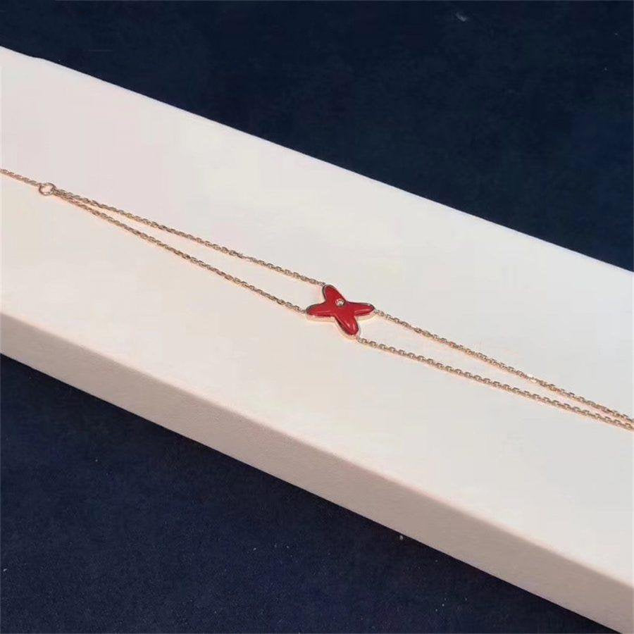 [Rose Tomorrow]JEUX BRACELET CARNELIAN PINK GOLD 1 DIAMOND