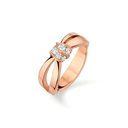 [Rose Tomorrow]LIENS RING PINK GOLD DIAMOND