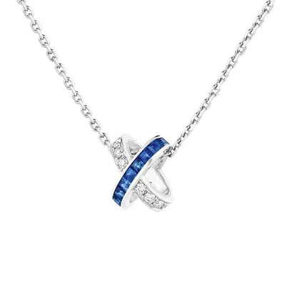 [Rose Tomorrow]LIENS DIAMOND SILVER NECKLACE