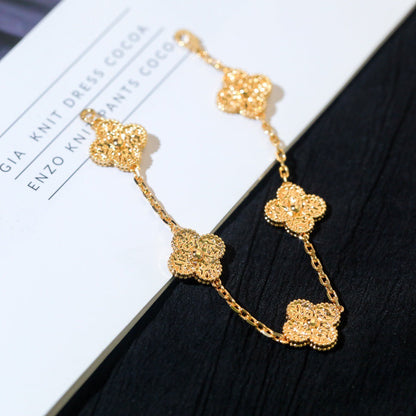 [Rose Tomorrow]CLOVER 5 MOTIFS BRONZING BRACELET