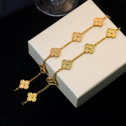 [Rose Tomorrow]CLOVER 5 MOTIFS BRONZING BRACELET