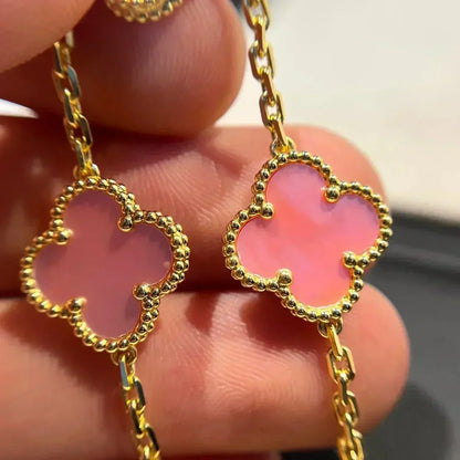 [Rose Tomorrow]CLOVER 5 PINK MOP BRACELET