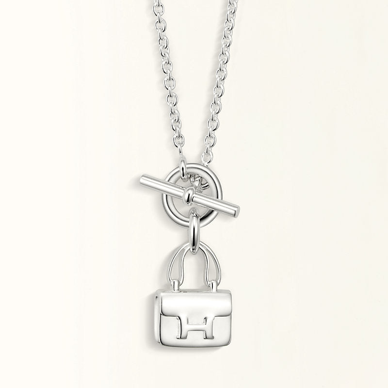 [Rose Tomorrow]POP H PEDANT SILVER NECKLACE