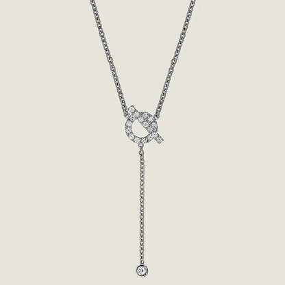 [Rose Tomorrow]FINESSE SILVER DIAMOND NECKLACE