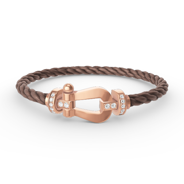 [Rose Tomorrow]FORCE LARGE HORSESHOE HALF DIAMOND BRACELET ROSE GOLD