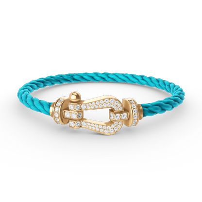 [Rose Tomorrow]FORCE LARGE HORSESHOE FULL DIAMOND BRACELET GOLD