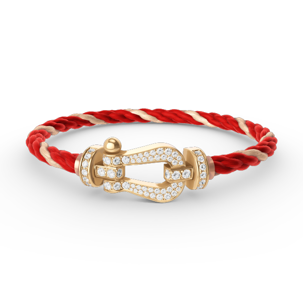 [Rose Tomorrow]FORCE LARGE HORSESHOE FULL DIAMOND BRACELET GOLD