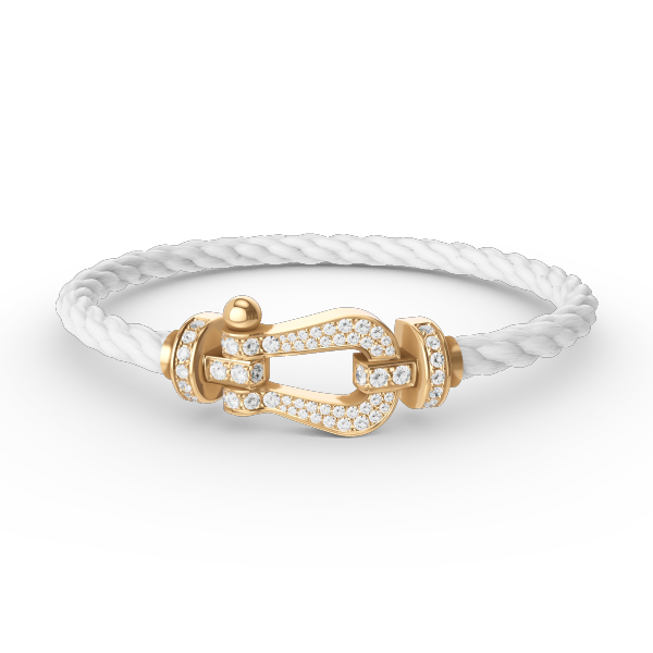 [Rose Tomorrow]FORCE LARGE HORSESHOE FULL DIAMOND BRACELET GOLD