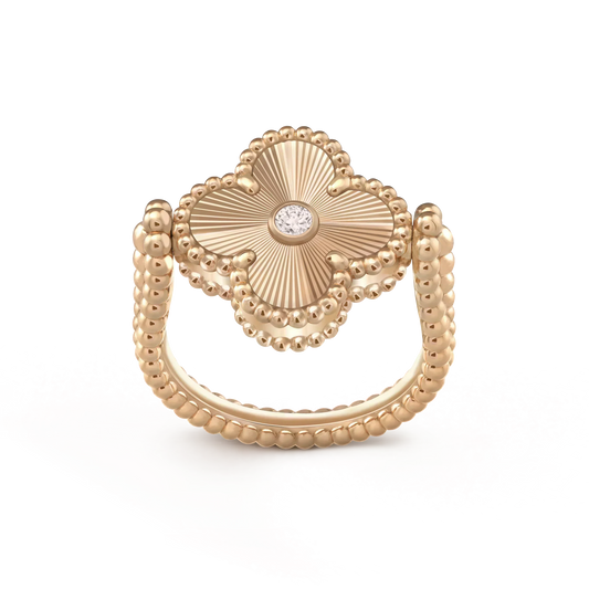 [Rose Tomorrow]CLOVER RIVERSIBLE ROSE GOLD RING