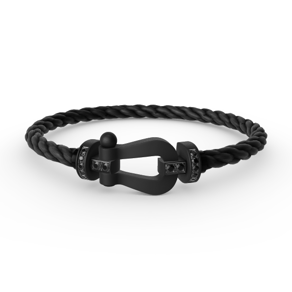 [Rose Tomorrow]FORCE LARGE SERIES HORSESHOE BLACK SAMURAI BRACELET