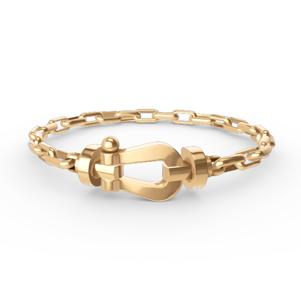 [Rose Tomorrow]FORCE LARGE HORSESHOE CLASP  METAL BRACELET