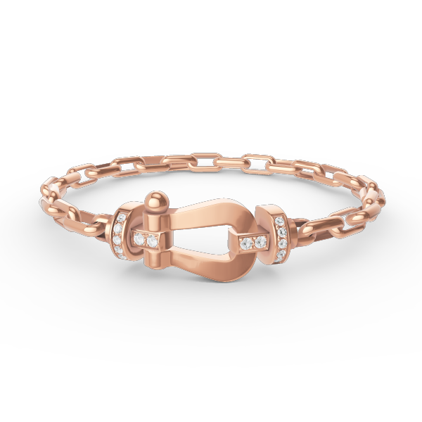 [Rose Tomorrow]FORCE LARGE HORSESHOE CLASP  METAL BRACELET