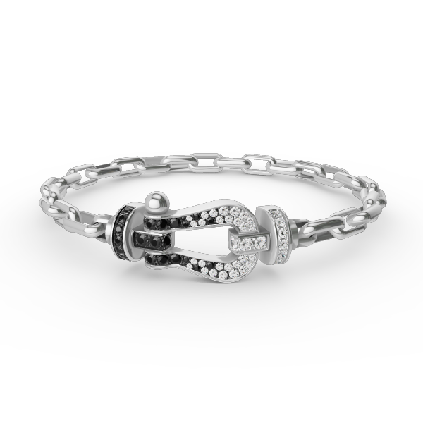 [Rose Tomorrow]FORCE LARGE HORSESHOE CLASP  METAL BRACELET