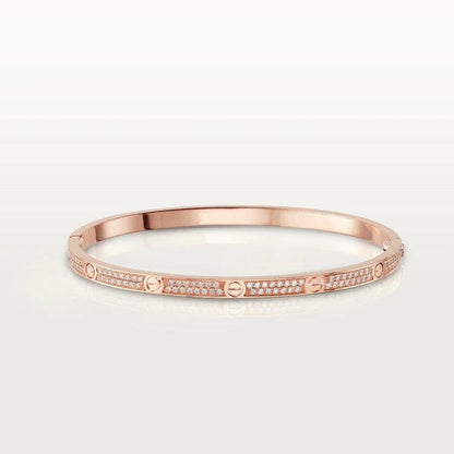 [Rose Tomorrow]LOVE BRACELET 3.65MM DIAMOND-PAVED SILVER