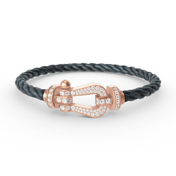 [Rose Tomorrow]FORCE LARGE HORSESHOE FULL DIAMOND BRACELET ROSE GOLD