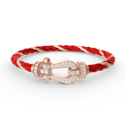 [Rose Tomorrow]FORCE LARGE HORSESHOE FULL DIAMOND BRACELET ROSE GOLD