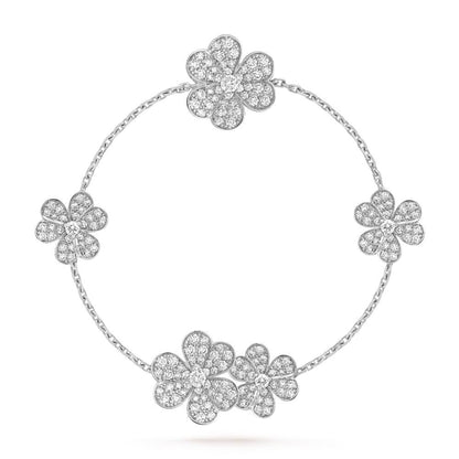 [Rose Tomorrow]FRIVOLE SILVER 5 FLOWERS BRACELET