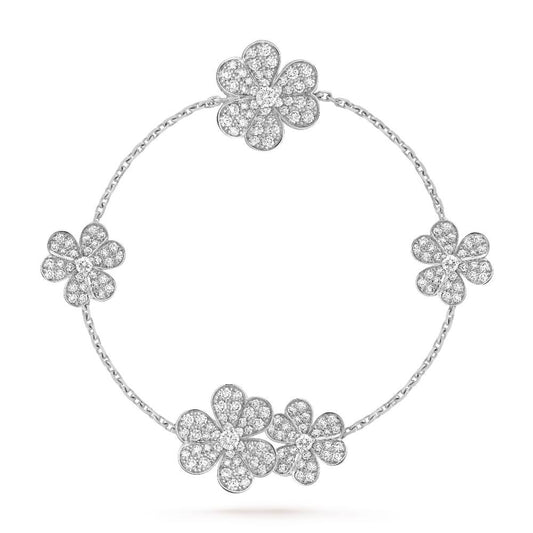 [Rose Tomorrow]FRIVOLE SILVER 5 FLOWERS BRACELET