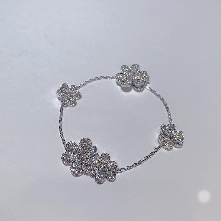 [Rose Tomorrow]FRIVOLE SILVER 5 FLOWERS BRACELET