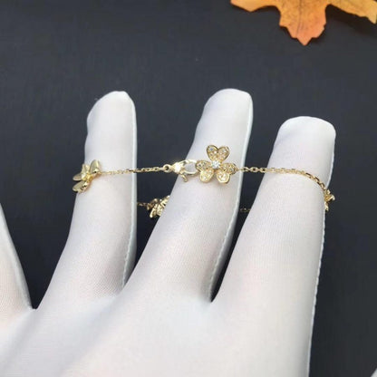 [Rose Tomorrow]FRIVOLE GOLD 5 FLOWERS BRACELET