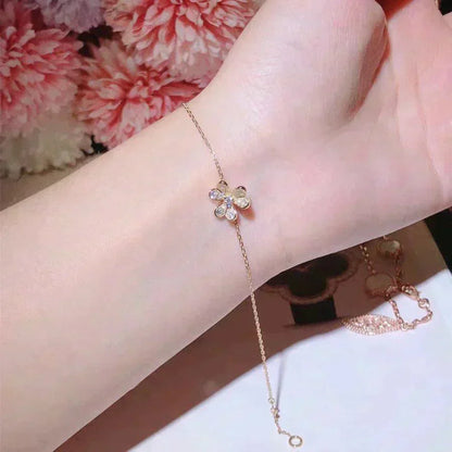 [Rose Tomorrow]FRIVOLE GOLD FLOWER DIAMOND BRACELET