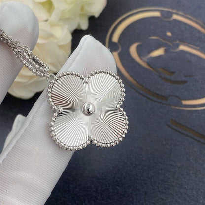 [Rose Tomorrow]CLOVER 25MM SILVER BIG CLOVER NECKLACE