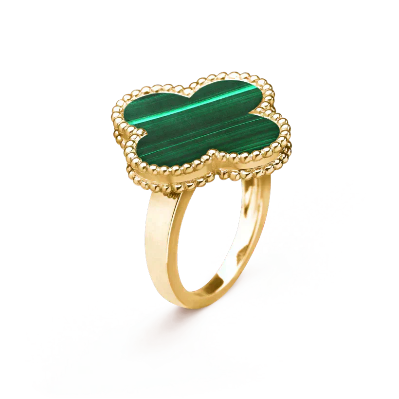 [Rose Tomorrow]CLOVER MALACHITE RING