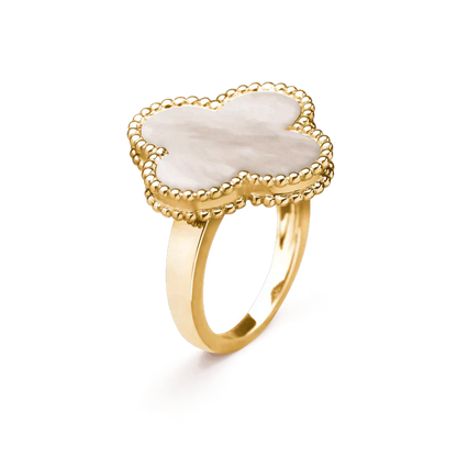 [Rose Tomorrow]CLOVER WHITE MOP RING