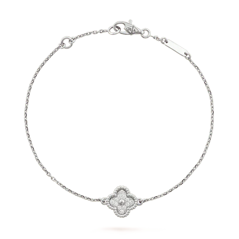 [Rose Tomorrow]CLOVER  SINGLE FLOWER BRACELET SILVER