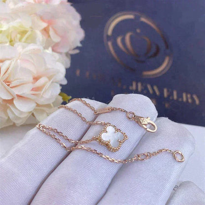 [Rose Tomorrow]CLOVER WHITE MOP SINGLE FLOWER BRACELET