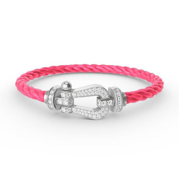 [Rose Tomorrow]FORCE LARGE HORSESHOE FULL DIAMOND BRACELET SILVER